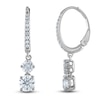 Thumbnail Image 1 of Lab-Grown Diamond 2-Stone Earrings 1-1/2 ct tw Round 14K White Gold