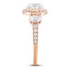 Thumbnail Image 3 of Diamond 3-Stone Engagement Ring 2-1/4 ct tw Oval/Round 14K Rose Gold