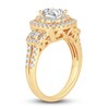 Thumbnail Image 2 of Diamond 3-Stone Engagement Ring 1-1/2 ct tw Princess/ Round 14K Yellow Gold