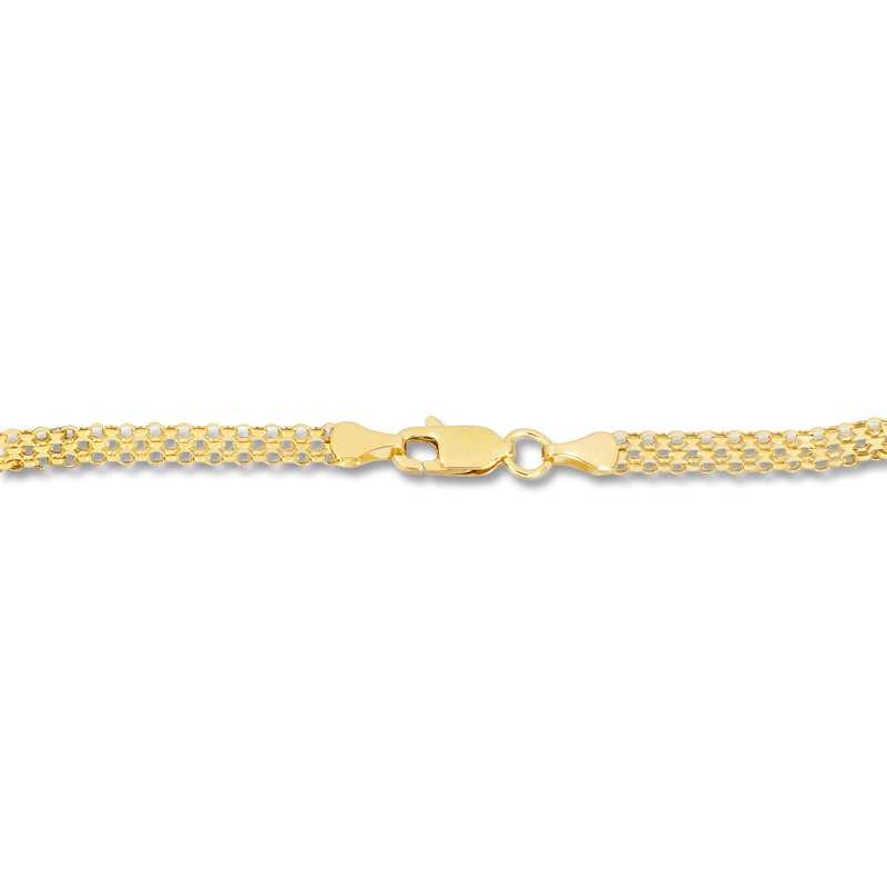 Main Image 3 of Hollow Bismark Chain Necklace 14K Yellow Gold 18" 3.5mm