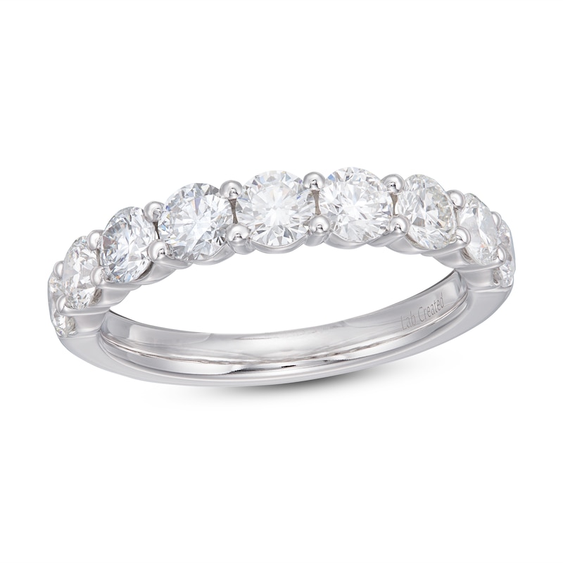 Main Image 1 of Lab-Grown Diamond Anniversary Band 1-1/2 ct tw Round 14K White Gold
