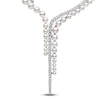 Thumbnail Image 2 of Yoko London Akoya Cultured Pearl Y Necklace 4 ct tw Diamonds 18K White Gold 17"