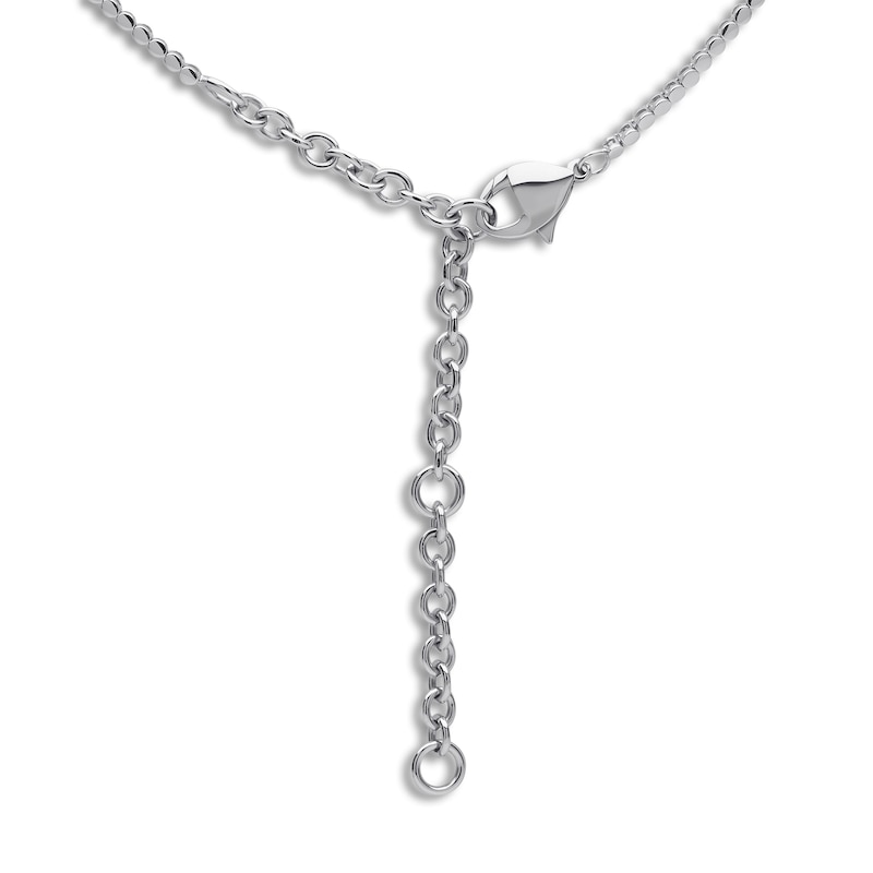 Main Image 3 of Yoko London Akoya Cultured Pearl Y Necklace 4 ct tw Diamonds 18K White Gold 17"