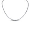Thumbnail Image 1 of Matinee by A Link Diamond Opera Tennis Necklace 7 ct tw Round 18K White Gold 18"