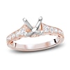 Thumbnail Image 1 of Diamond Engagement Ring Setting 1/2 ct tw Round 14K Rose Gold