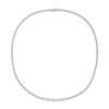 Thumbnail Image 1 of Diamond Bezel Tennis Necklace 3 ct tw 14K White Gold