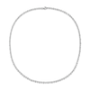 Thumbnail Image 2 of Diamond Bezel Tennis Necklace 3 ct tw 14K White Gold