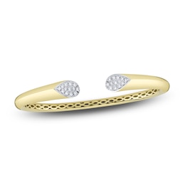 Shy Creation Diamond Cuff Bracelet 1/2 ct tw 14K Yellow Gold SC22009370ZS