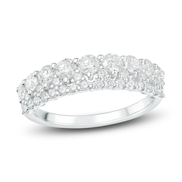 Diamond Multi-Row Anniversary Band 1-1/4 ct tw 14K White Gold