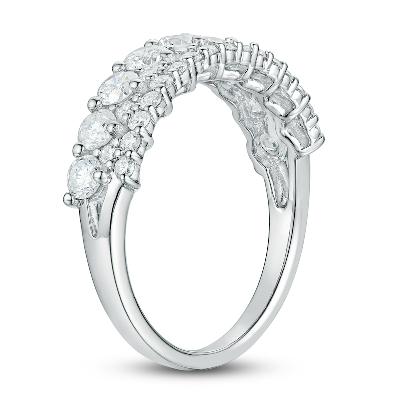 Main Image 2 of Diamond Multi-Row Anniversary Band 1-1/4 ct tw 14K White Gold