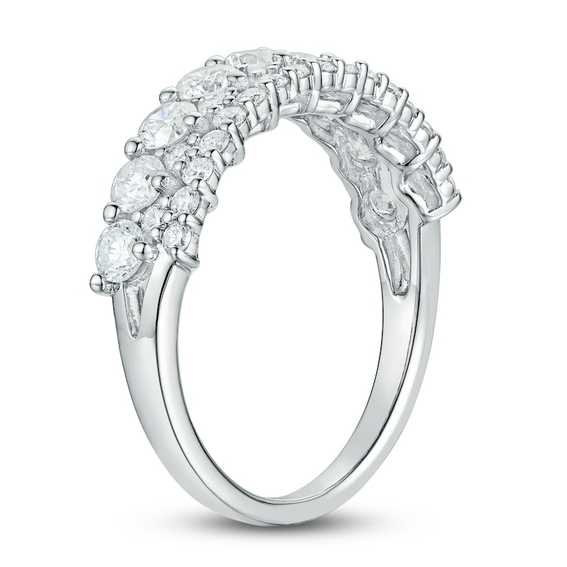 Diamond Multi-Row Anniversary Band 1-1/4 ct tw 14K White Gold