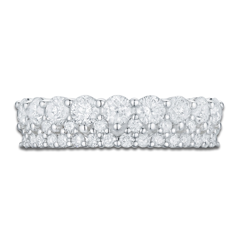 Main Image 3 of Diamond Multi-Row Anniversary Band 1-1/4 ct tw 14K White Gold