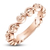 Thumbnail Image 2 of Kirk Kara Lace Milgrain Wedding Band 18K Rose Gold