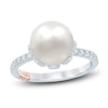 Thumbnail Image 1 of Pnina Tornai South Sea Cultured Pearl & Diamond Engagement Ring 1/2 ct tw 14K White Gold