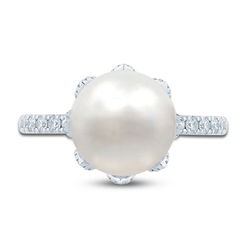 Main Image 3 of Pnina Tornai South Sea Cultured Pearl & Diamond Engagement Ring 1/2 ct tw 14K White Gold