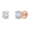 Thumbnail Image 2 of Round-Cut Diamond Solitaire Stud Earrings 1-3/8 ct tw 14K Rose Gold (I/I2)