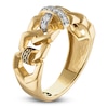 Thumbnail Image 3 of 1933 by Esquire Diamond Cross & Chain Link Ring 1/6 ct tw 14K Yellow Gold-Plated Sterling Silver