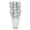 Thumbnail Image 2 of Diamond Three-Row Fashion Ring 2 ct tw 14K White Gold