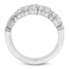 Thumbnail Image 2 of Diamond Three-Row Fashion Ring 2 ct tw 14K White Gold