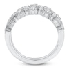 Thumbnail Image 3 of Diamond Three-Row Fashion Ring 2 ct tw 14K White Gold
