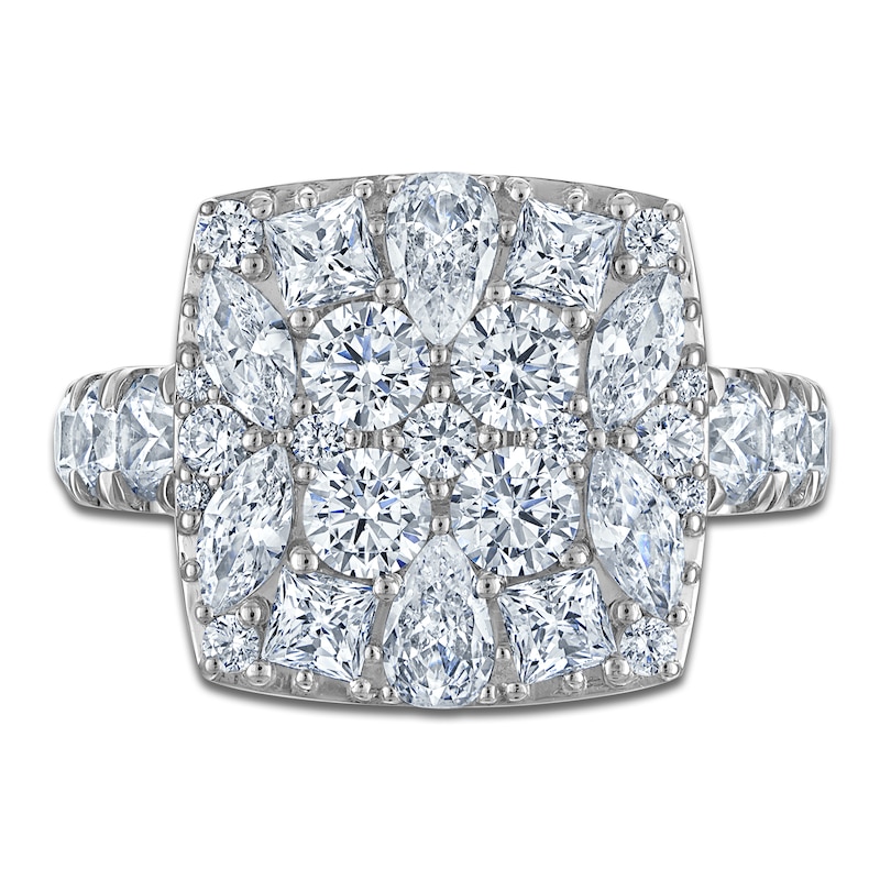 Main Image 3 of Brilliant Moments Pear, Marquise, Round & Princess-Cut Multi-Diamond Engagement Ring 3-1/2 ct tw 14K White Gold