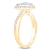 Thumbnail Image 2 of Brilliant Moments Multi-Diamond Marquise Halo Engagement Ring 3/4 ct tw 14K Yellow Gold
