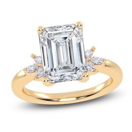 Emerald-Cut Created By Jared Studio Lab-Grown Diamond Engagement Ring 3-1/6 ct tw 14K Yellow Gold