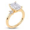 Thumbnail Image 2 of Emerald-Cut Created By Jared Studio Lab-Grown Diamond Engagement Ring 3-1/6 ct tw 14K Yellow Gold