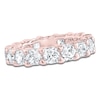 Thumbnail Image 1 of Certified Cushion-Cut Diamond Eternity Band 6-3/4 - 8-5/8 ct tw 14K Rose Gold