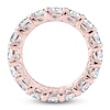 Thumbnail Image 2 of Certified Cushion-Cut Diamond Eternity Band 6-3/4 - 8-5/8 ct tw 14K Rose Gold