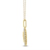 Thumbnail Image 3 of Diamond Zodiac Scorpio Medallion Necklace 1/3 ct tw 10K Yellow Gold 18"