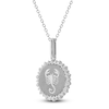 Thumbnail Image 2 of Diamond Zodiac Scorpio Medallion Necklace 1/3 ct tw Sterling Silver 18"