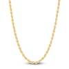 Thumbnail Image 1 of Solid Silk Rope Chain 3mm 14K Yellow Gold 18"