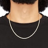Thumbnail Image 3 of Solid Silk Rope Chain 3mm 14K Yellow Gold 18"