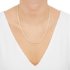 Thumbnail Image 4 of Solid Silk Rope Chain 3mm 14K Yellow Gold 18"