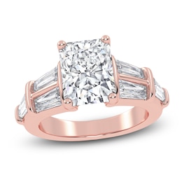 Radiant-Cut Created By Jared Studio Lab-Grown Diamond Engagement Ring 3-1/2 ct tw 14K Rose Gold