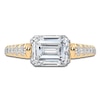 Thumbnail Image 3 of Emerald-Cut Created By Jared Studio Lab-Grown Diamond Engagement Ring 2-1/3 ct tw 14K Yellow Gold