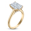 Thumbnail Image 2 of Radiant-Cut Lab-Grown Diamond Solitaire Plus Engagement Ring 3 ct tw 18K Yellow Gold (VS2/F)