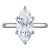 Thumbnail Image 3 of Marquise-Cut Lab-Grown Diamond Solitaire Plus Engagement Ring 3 ct tw Platinum (VS2/F)