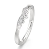 Thumbnail Image 4 of J'Lure Lab-Grown Diamond Scalloped Wedding Band 1/6 ct tw 18K White Gold