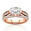 Thumbnail Image 1 of J'Lure Lab-Grown Diamond Imperial-Emerald Step-Cut Engagement Ring 2-3/8 ct tw 18K Rose Gold