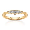 Thumbnail Image 1 of J'Lure Lab-Grown Diamond Scalloped Wedding Band 1/6 ct tw 18K Yellow Gold