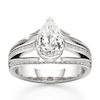 Thumbnail Image 1 of J'Lure Lab-Grown Diamond Pear Step-Cut Engagement Ring 2-3/8 ct tw 18K White Gold