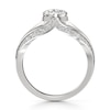 Thumbnail Image 2 of J'Lure Lab-Grown Diamond Pear Step-Cut Engagement Ring 2-3/8 ct tw 18K White Gold