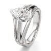 Thumbnail Image 4 of J'Lure Lab-Grown Diamond Pear Step-Cut Engagement Ring 2-3/8 ct tw 18K White Gold