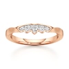 Thumbnail Image 1 of J'Lure Lab-Grown Diamond Scalloped Wedding Band 1/6 ct tw 18K Rose Gold
