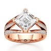Thumbnail Image 1 of J'Lure Lab-Grown Diamond Carre Step-Cut Engagement Ring 3-1/2 ct tw 18K Rose Gold