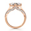 Thumbnail Image 2 of J'Lure Lab-Grown Diamond Carre Step-Cut Engagement Ring 3-1/2 ct tw 18K Rose Gold