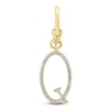 Thumbnail Image 1 of Charm'd by Lulu Frost Diamond Letter Q Charm 1/10 ct tw Pavé Round 10K Yellow Gold