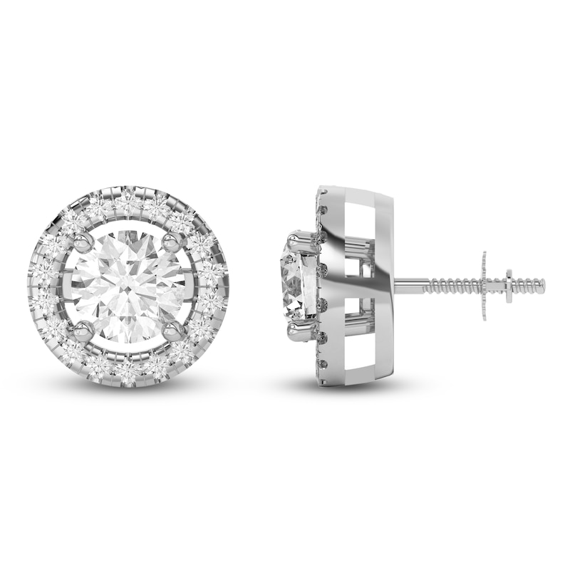 Main Image 4 of Lab-Grown Diamond Earring Jackets 3/8 ct tw 10K White Gold (Jacket Only)